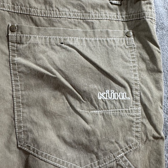 Kuhl Revolvr Pants Mens 34x27 Khaki Stretch Hiking Outdoor Patina Dye Gorpcore - Picture 4 of 16